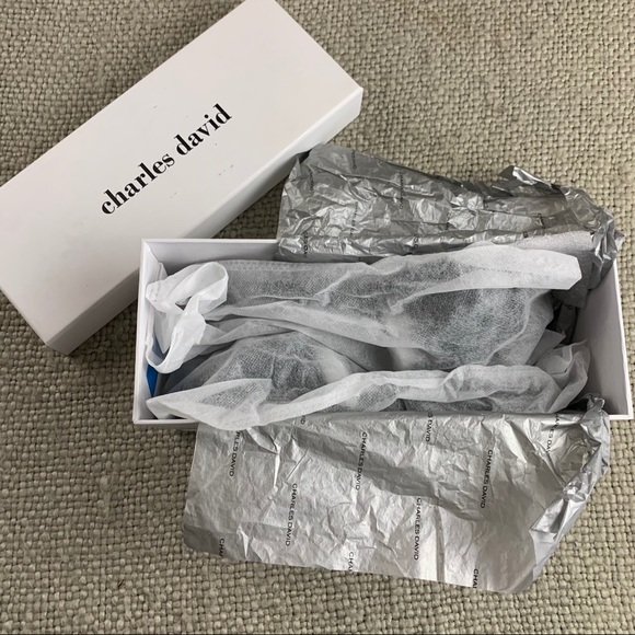 Charles David bow slipper sandals velvet green - Picture 12 of 14